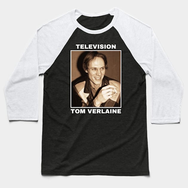 Tom Verlaine television Baseball T-Shirt by Purple lily studio